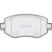 Fahren Front Brake Pad Set fits Renault Megane IV 2015 on 1.2 1.5 1.6
