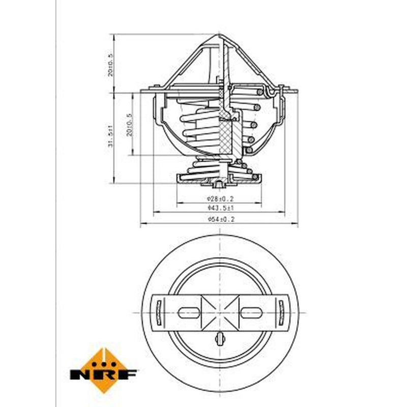 NRF Thermostat,Coolant 725031