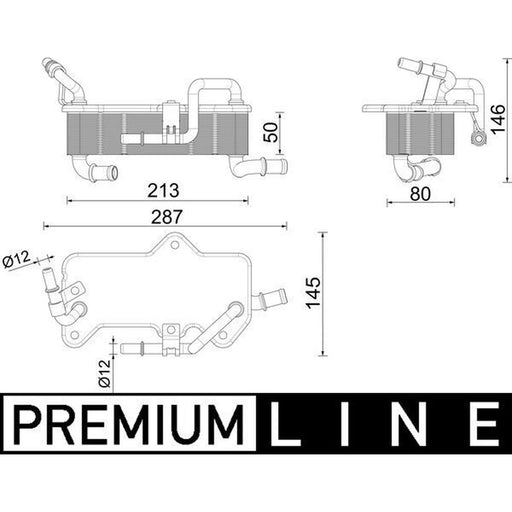 Mahle Automatic Gearbox Oil Cooler CLC 285 000P