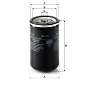 MANN-FILTER Fuel Filter Element WK 733