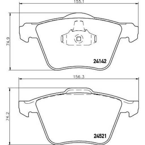 DON Front Brake Pad Set PCP1377
