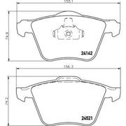 Mintex Front Brake Pad Set MDB2849
