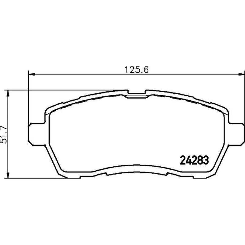 Mintex Front Brake Pad Set MDB2875