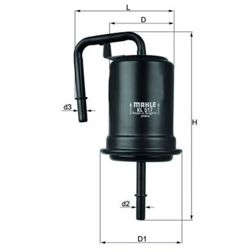 Mahle Fuel Filter Element KL 517