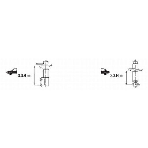 KYB Shock Absorber Damper Strut Rear 341106