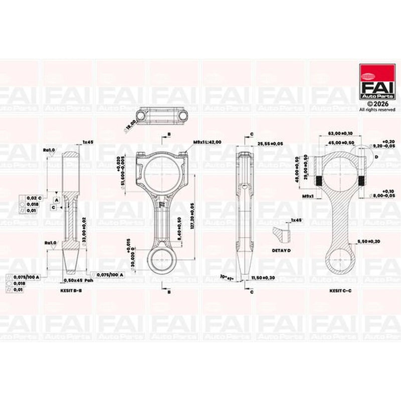 FAI Connecting Rod ID CR029