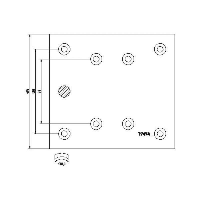 Textar Textar Cv Brake Lining Set 1949407