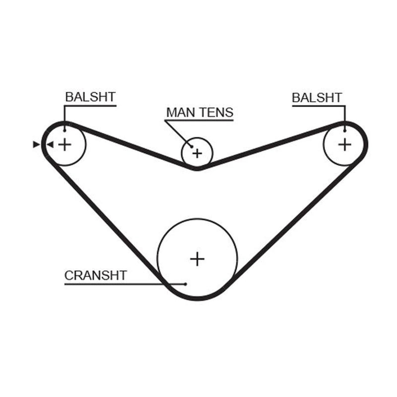 Gates Timing Belt Cambelt 70 Teeth 5235XS