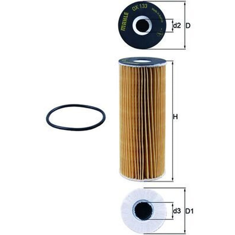 Mahle Engine Oil Filter OX 133D