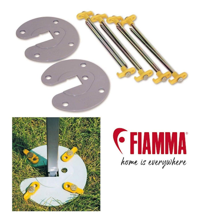 Fiamma Awning Leg Fixing Plate Kit - Fiamma - Van Life Living