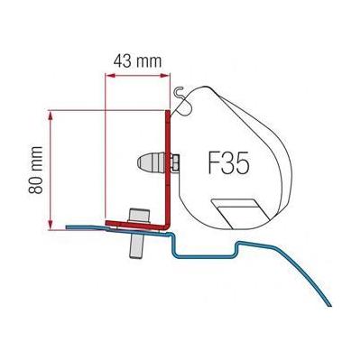 Fiamma F35 Awning Adapter Mounting Bracket Kit For Nissan Nv200 Campervan 98655Z026 - Fiamma - Van Life Living