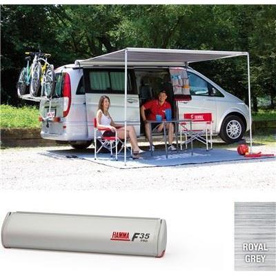 Fiamma F35 Pro 220 Awning Titanium Case Royal Blue Fabric Campervan Caravan 4X4 06762A01Q - Fiamma - Van Life Living