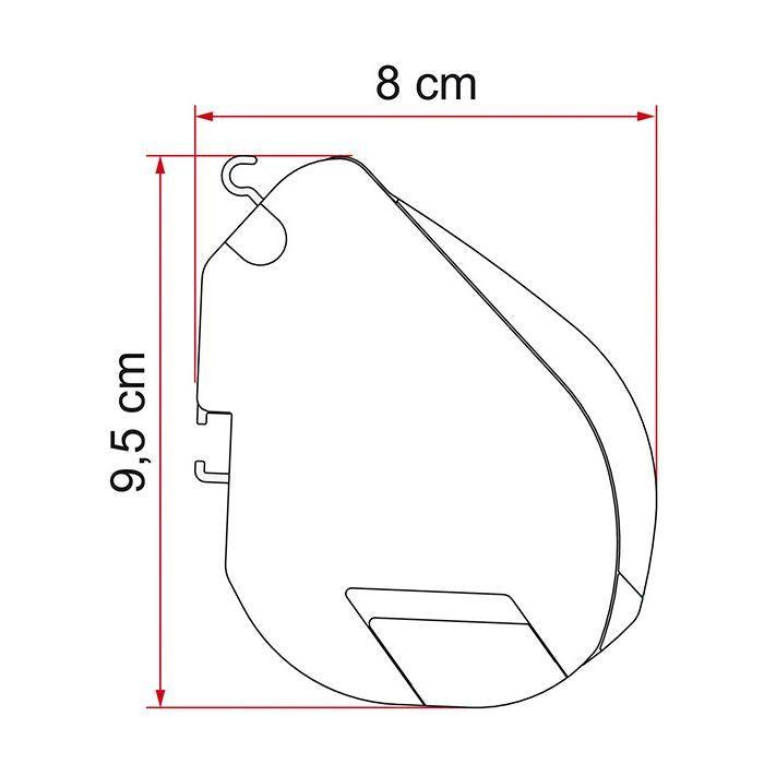 Fiamma F35 Pro 250 Awning Titanium Case Royal Blue Fabric Campervan Caravan 4x4 - Fiamma - Van Life Living