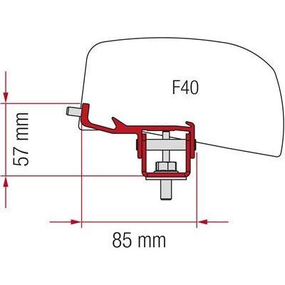 Fiamma F40 Awning Mounting Adapter Brackets Nissan NV350 Campervan Van - Fiamma - Van Life Living