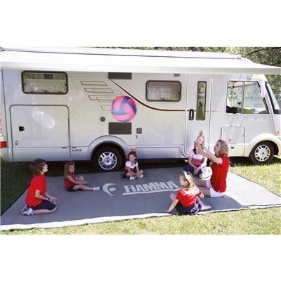 Fiamma F45 L Awning 5M Polar White Case Royal Grey Fabric 1x Tension Rafter - Fiamma - Van Life Living