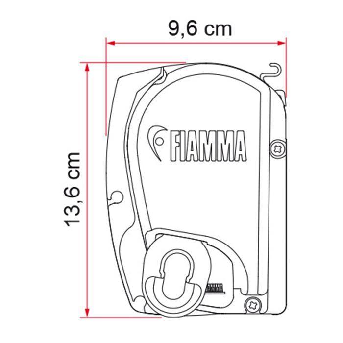 Fiamma F45 L Winch Awning Wind Out 550 Titanium Case Royal Grey Fabric - Fiamma - Van Life Living