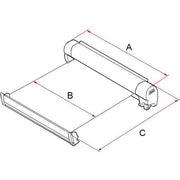 Fiamma F45S 260cm Motorhome Awning Canopy Polar White Cassette Blue Canopy - Fiamma - Van Life Living