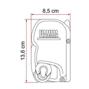 Fiamma F45S 260cm VW T5 T6 California White Case Royal Grey Fabric Volkswagen - Fiamma - Van Life Living