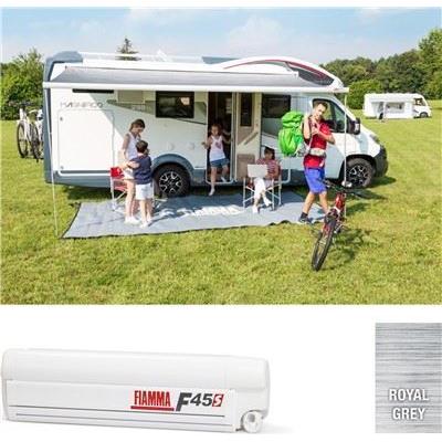 Fiamma F45S 350cm Titanium Case Royal Grey Fabric Motorhome Caravan Van - FIamma - Van Life Living