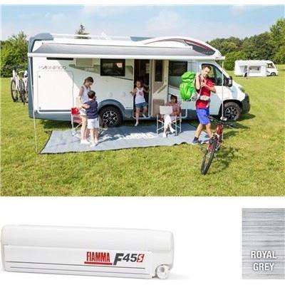 Fiamma F45S 375 Awning Polar White Case Royal Grey Fabric Motorhome Caravan - Fiamma - Van Life Living