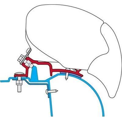 Fiamma F65 F80 Awning Mounting Adapter Brackets Kit For Master Movano Interstar 98655-468 - Fiamma - Van Life Living