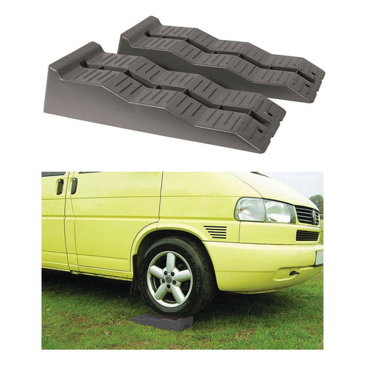 Fiamma Level Up Grey Levelling Ramps 5 Ton Heavy Duty Caravan Motorhome - Fiamma - Van Life Living