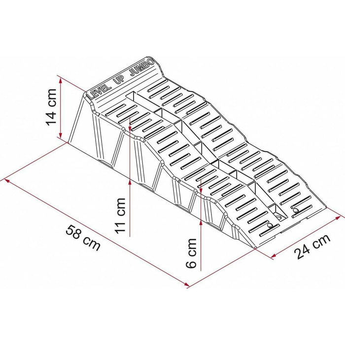 Fiamma Pair Jumbo Ramps With Bag Wheel Leveller Hd 8 Ton Axle Caravan Motorhome 97901-060 - Fiamma - Van Life Living