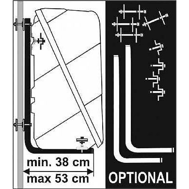 Fiamma Ultra Box Mounting Bracket Rear Wall Kit Caravan Motorhome Installation - Fiamma - Van Life Living