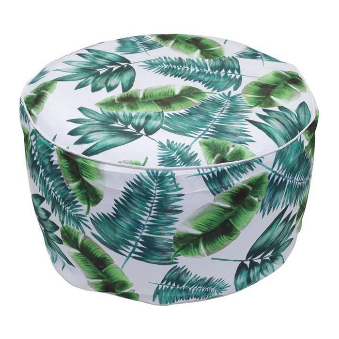 Garden Botanical Green Palm Print Inflatable Ottoman - Gardenwize - Van Life Living