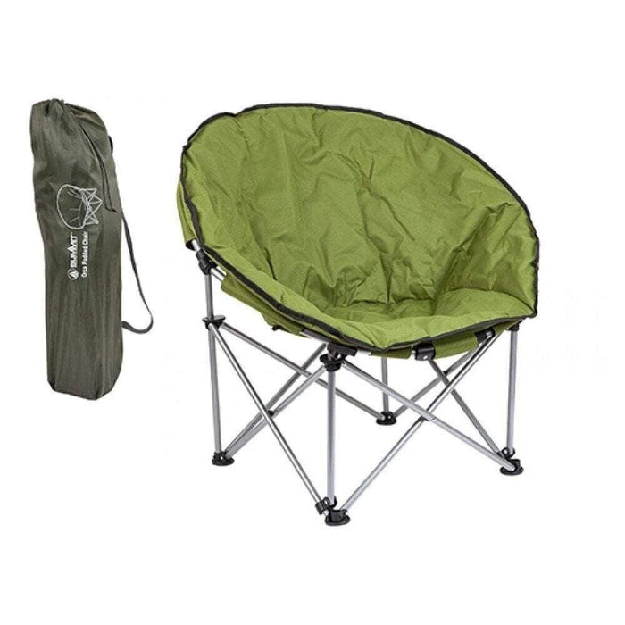 Green Adult Bucket Camping Chair Padded High Back Folding Orca Moon Chair & Bag Twin Pack - Summit - Van Life Living