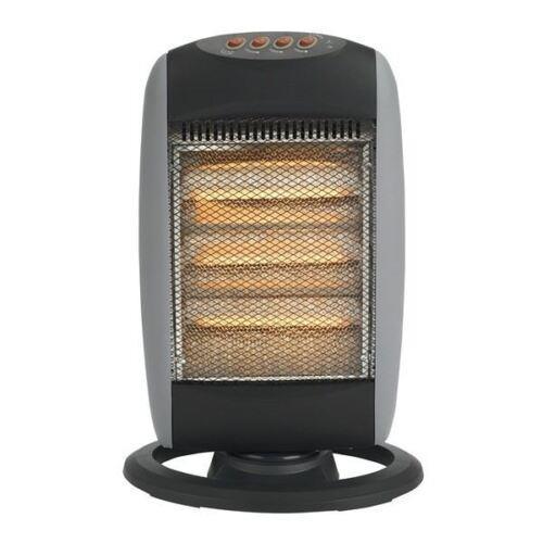 Halogen Heater Portable Oscillating Deluxe 3 Heat Settings Office 1200W Watts - Status - Van Life Living