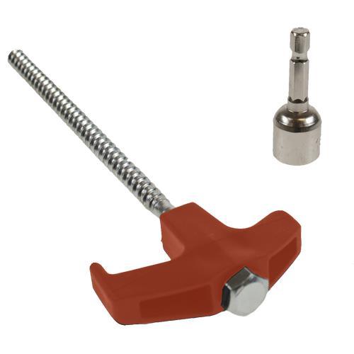 Heavy Duty Pegs Hard Ground Tent Screw In Pegs Awning in Case of 20 Drill in Compatible 13mm Adaptor - Maypole - Van Life Living