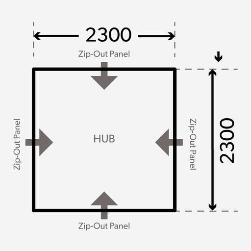 Dometic HUB 1.0 Inflatable Activity Shelter - Dometic - Van Life Living