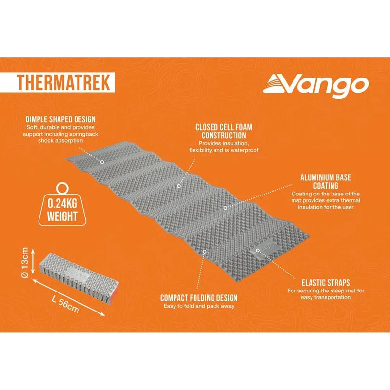 Vango ThermaTrek 1.7 Std Orange Air Beds - Vango - Van Life Living