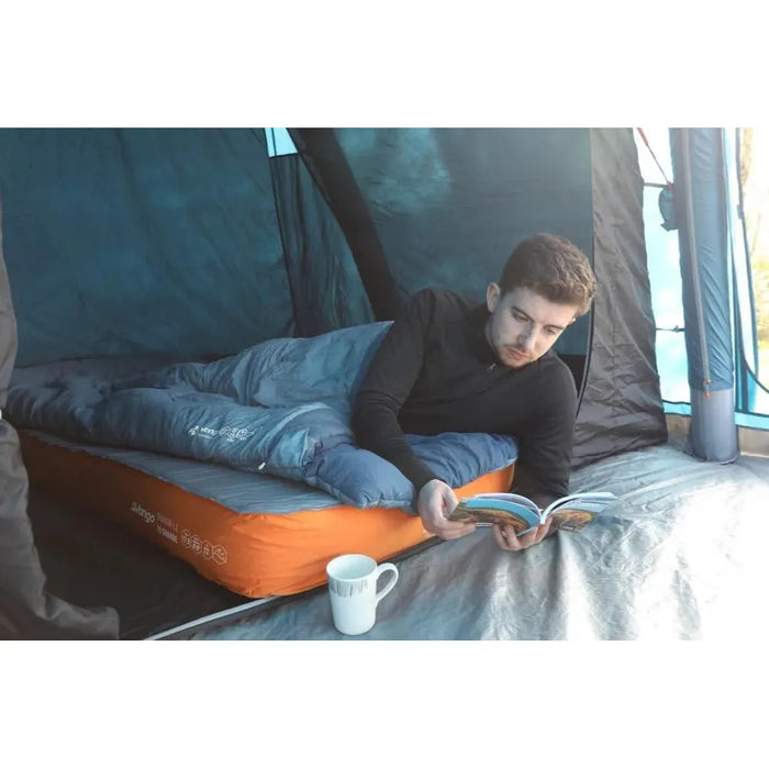 Vango Shangri-La II 15 Grande 15 Grande Cloud Grey / Orange Self Inflating Sleep Mat - Vango - Van Life Living