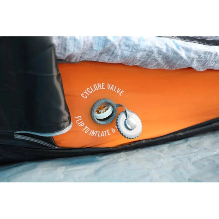 Vango Shangri-La II 15 Double 15 Double Cloud Grey / Orange Self Inflating Sleep Mat - Vango - Van Life Living