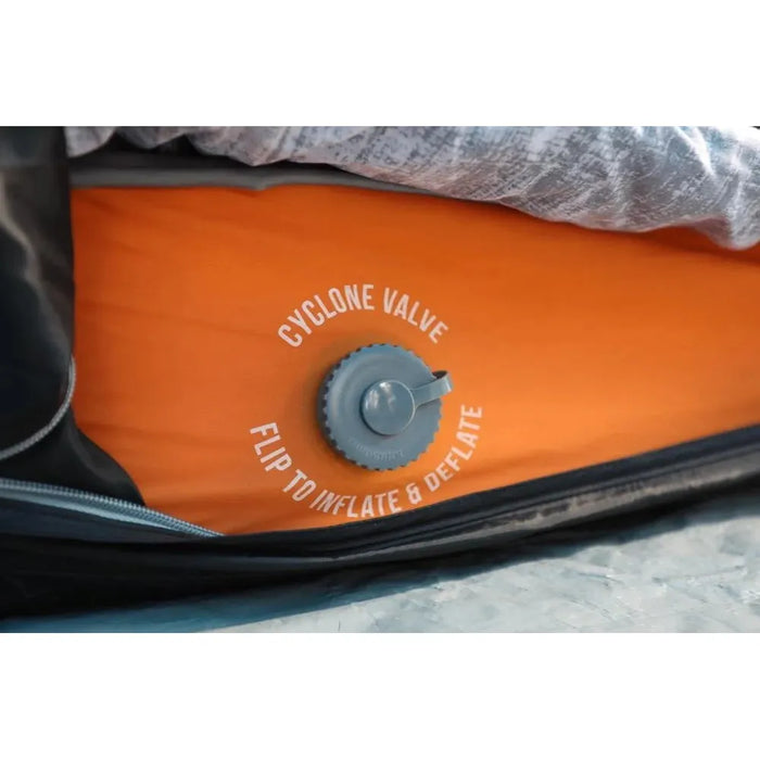 Vango Shangri-La II 15 Double 15 Double Cloud Grey / Orange Self Inflating Sleep Mat - Vango - Van Life Living