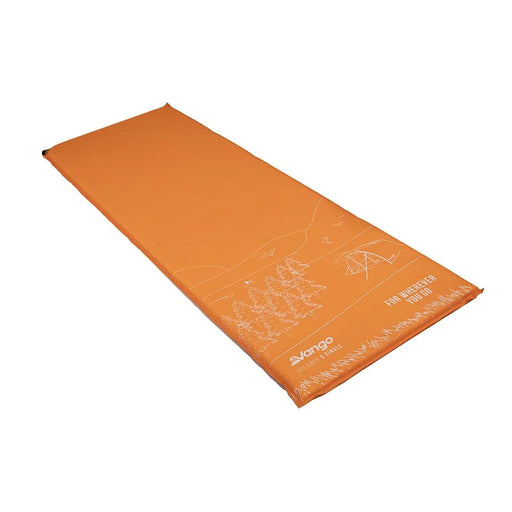 Vango Dreamer 5 Single 5 Single Citrus Orange Self Inflating Sleep Mat - Mountain Warehouse - Van Life Living