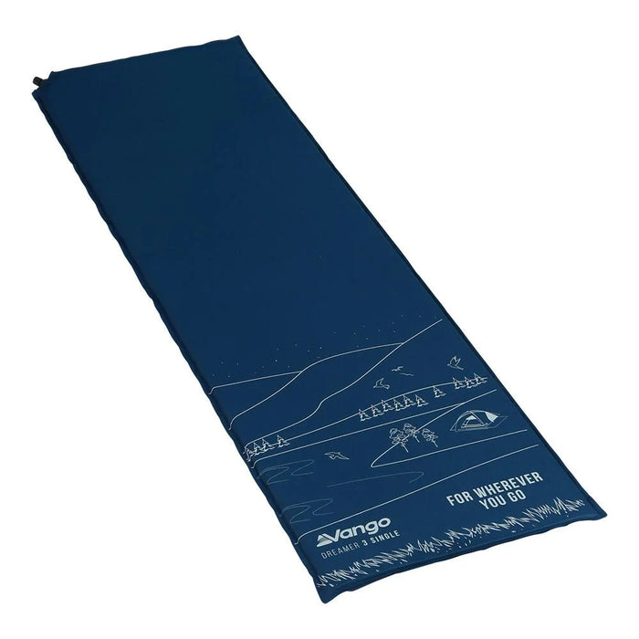 Vango Dreamer 3 Single 3 Single Moroccan Blue Self Inflating Sleep Mat - Vango - Van Life Living