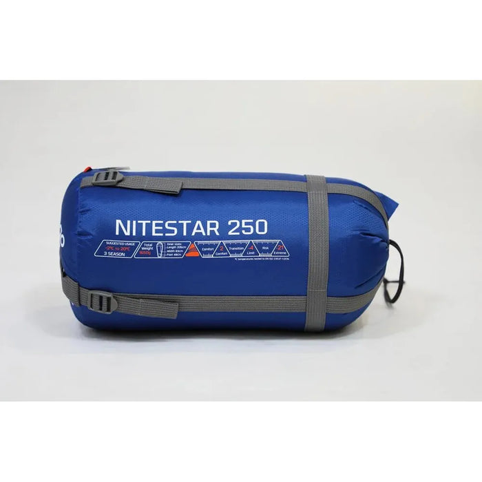 Vango Nitestar Alpha 250 Classic Blue Sleeping Bag - Vango - Van Life Living