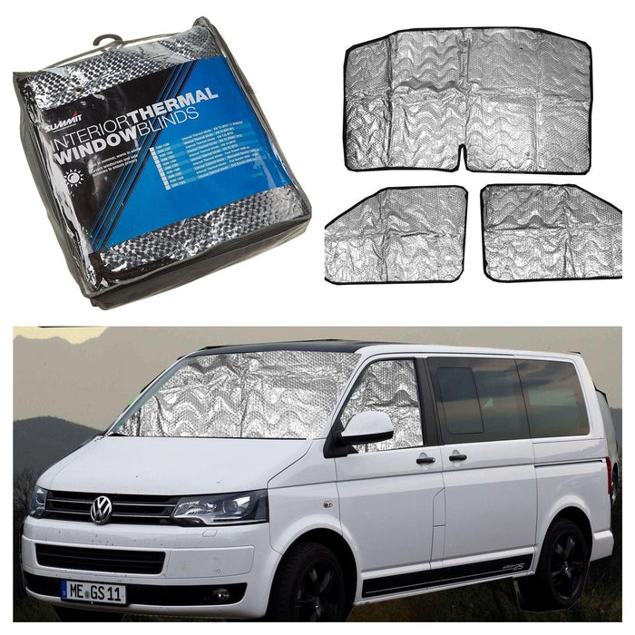 Internal Thermal Blinds fits Volkswagen VW T5 3 Piece - Summit - Van Life Living