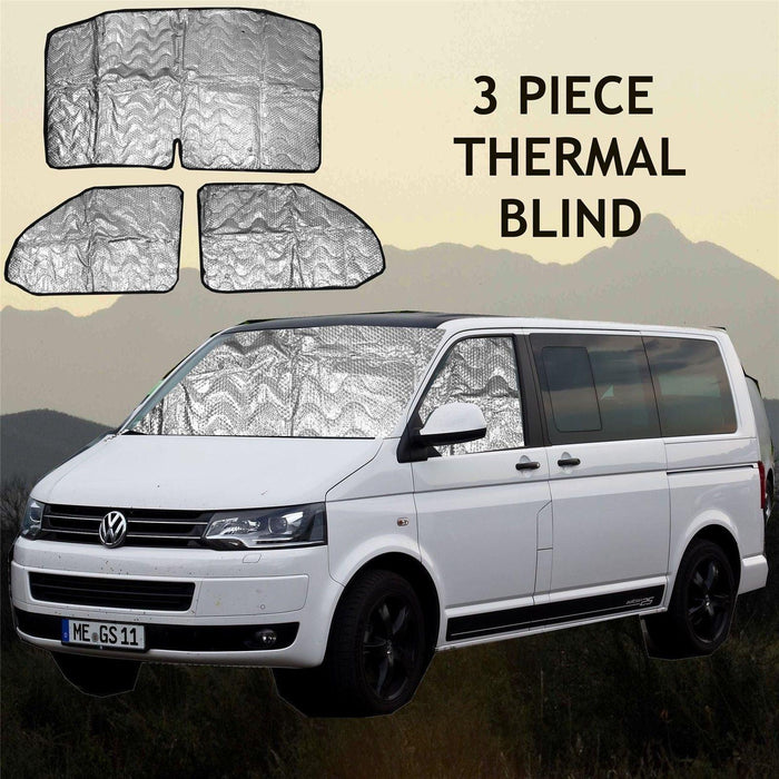 Internal Thermal Blinds fits Volkswagen VW T5 3 Piece - Summit - Van Life Living