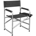 Isabella Lightweight Dark Grey Aluminium Folding Directors Chair Side Table - Isabella - Van Life Living