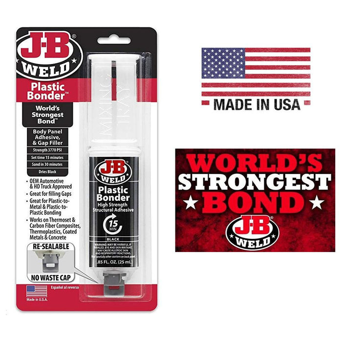 JB Weld Plastic Bonder - Syringe High Strength Body Panel Adhesive & Gap Filler - JB Weld - Van Life Living