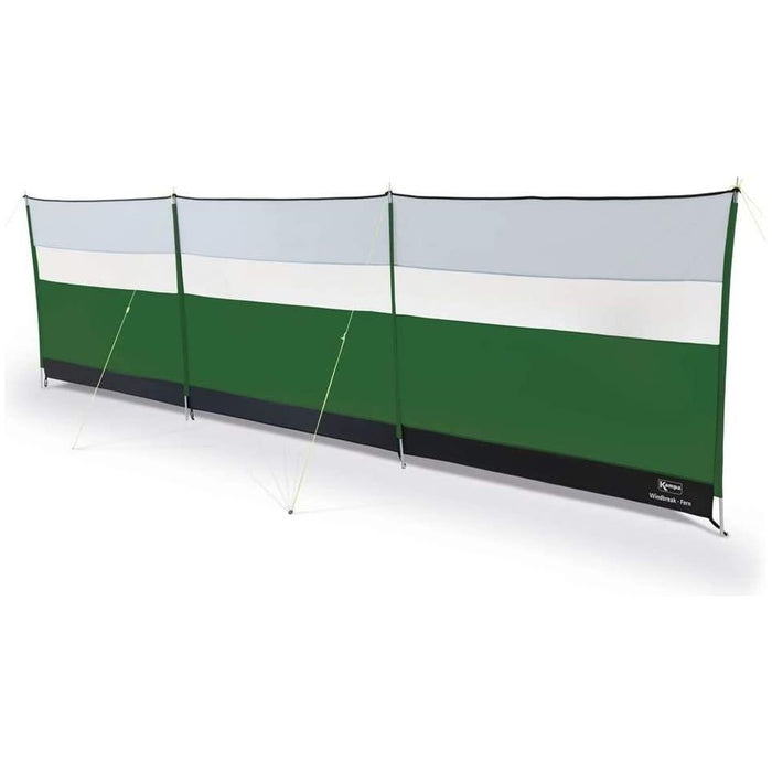 Kampa 4 Steel Poled 5m Camping Windbreak with Clear Viewing Panels - Fern Green - Kampa - Van Life Living