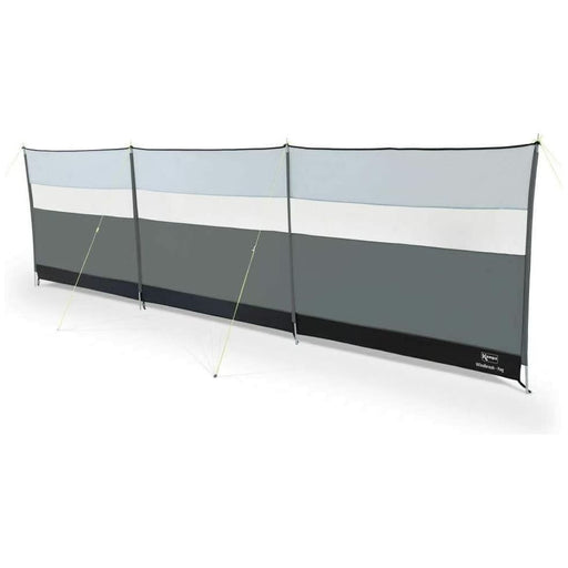 Kampa 4 Steel Poled 5m Camping Windbreak with Clear Viewing Panels - Fog Grey - Kampa - Van Life Living