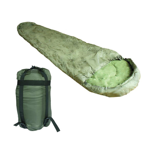 Kombat Military Sleeping Bag Olive Mummy 2 Season Polyester Fill Cadets Forces - Kombat UK - Van Life Living