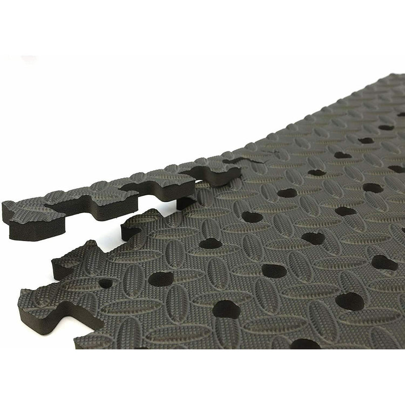 Leisure Black Padded Eva Foam Floor Mat Tiles for Awnings Tents Gyms & Marquees - Leisurewize - Van Life Living