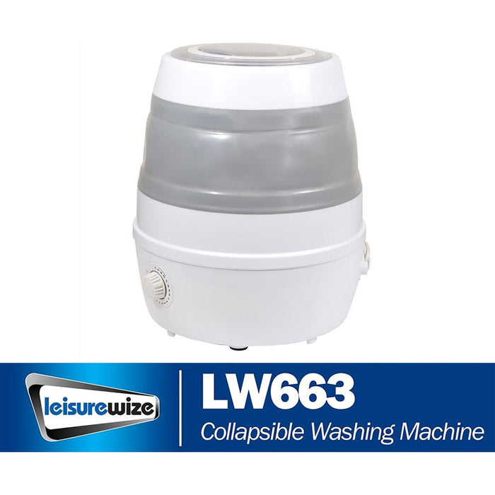 Leisurewize Portable Collapsible Washing Machine 230v Mains Camping Caravan Motorhome - Leisurewize - Van Life Living