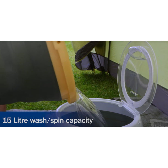 Leisurewize Portable Collapsible Washing Machine 230v Mains Camping Caravan Motorhome - Leisurewize - Van Life Living